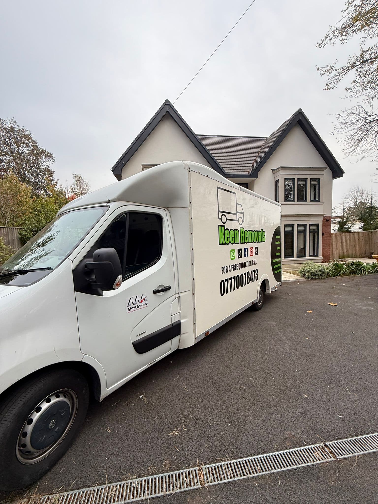 Keen Removals team loading a removals van